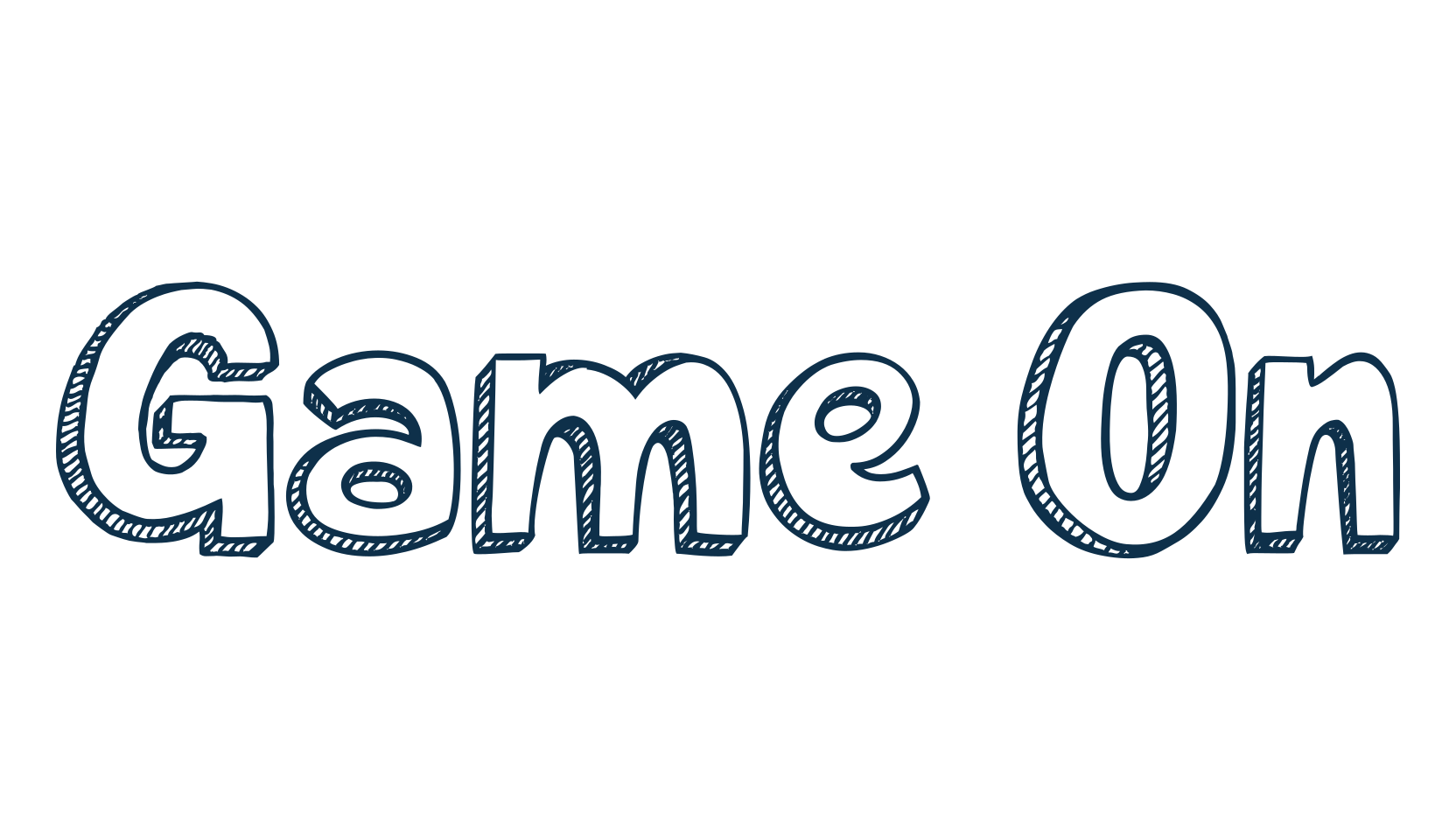 Game On, fancy cartoon decorative comic font preview