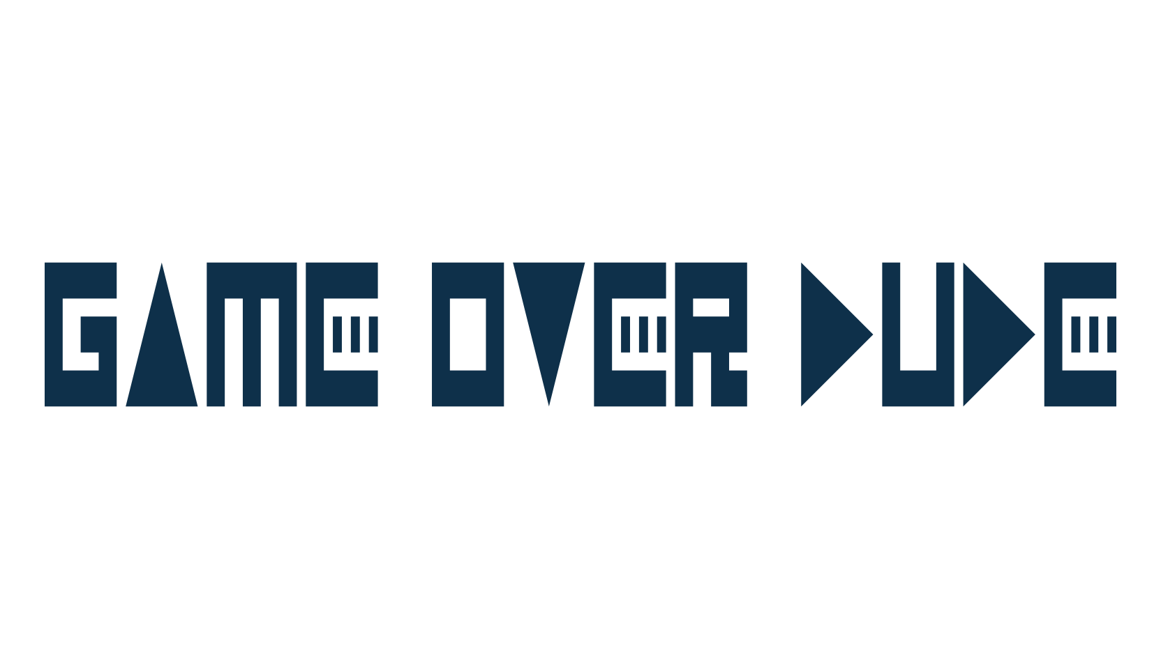 Game Over Dude, techno sci-fi font preview