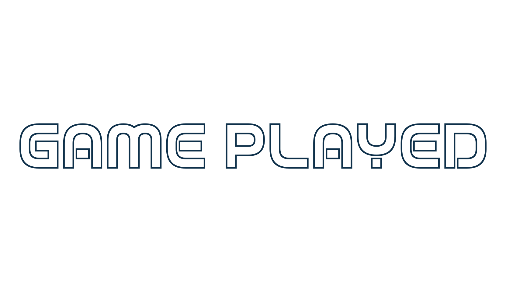 Game Played, fancy various techno sci-fi font preview