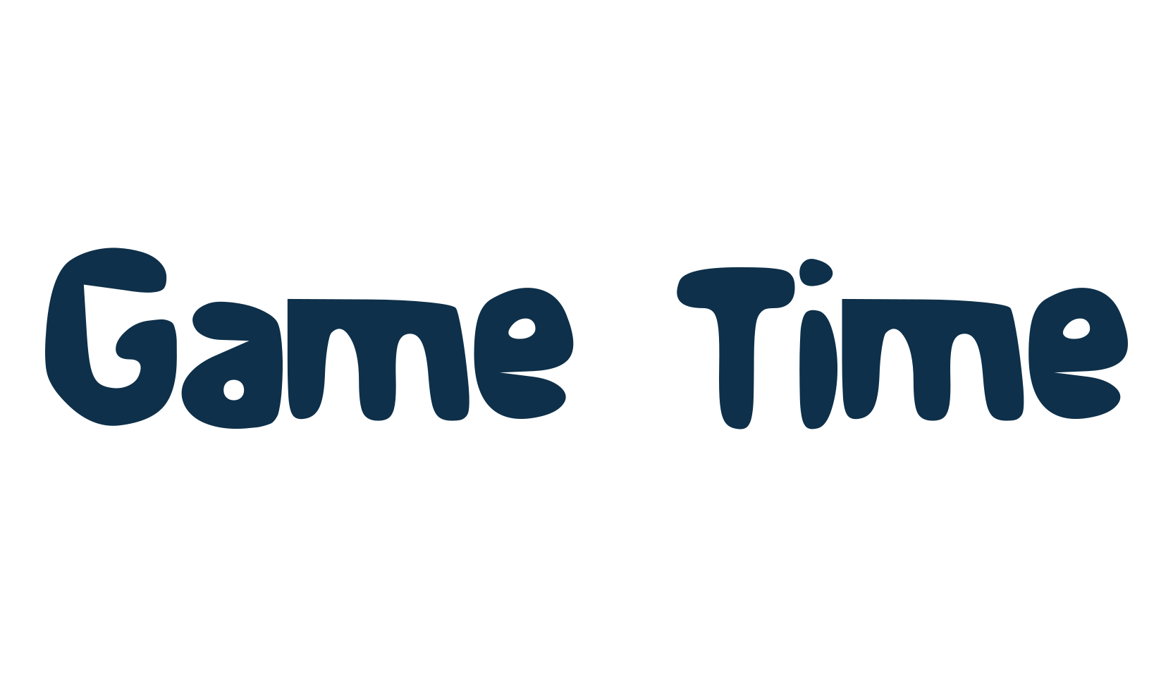 Game Time, fancy eroded decorative font preview