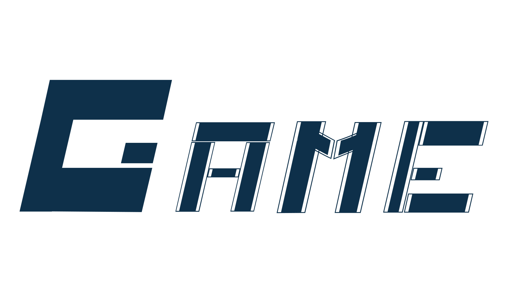 Game, techno square sci-fi font preview