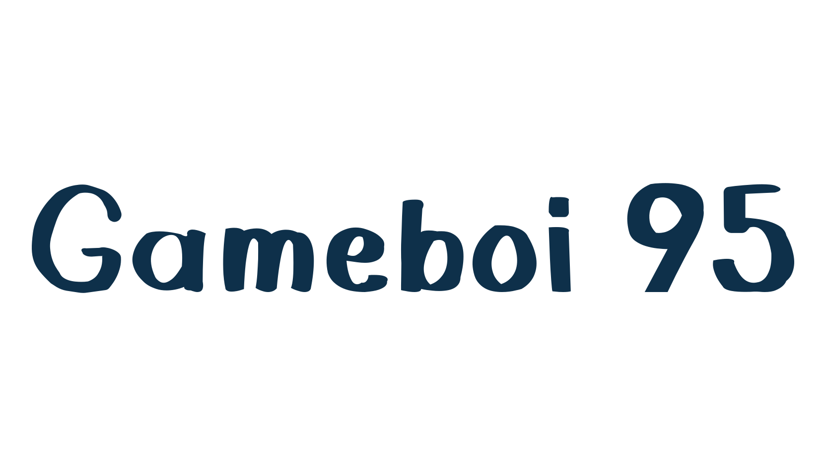 Gameboi 95, script handwritten fancy decorative calligraphy font preview