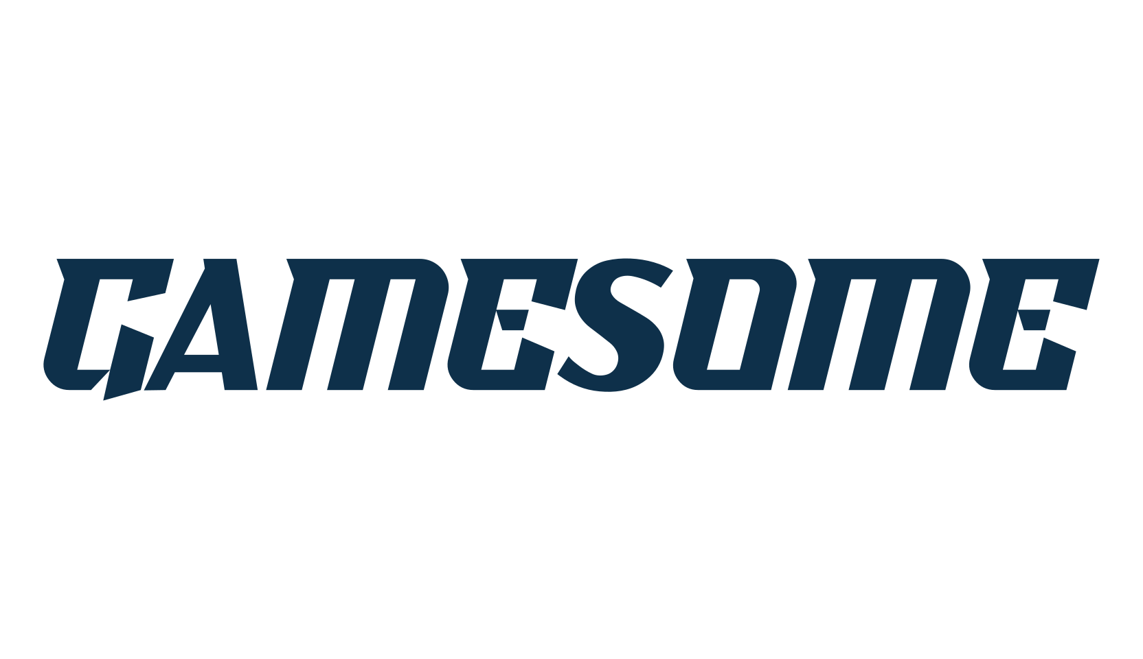 Gamesome, techno sci-fi font preview