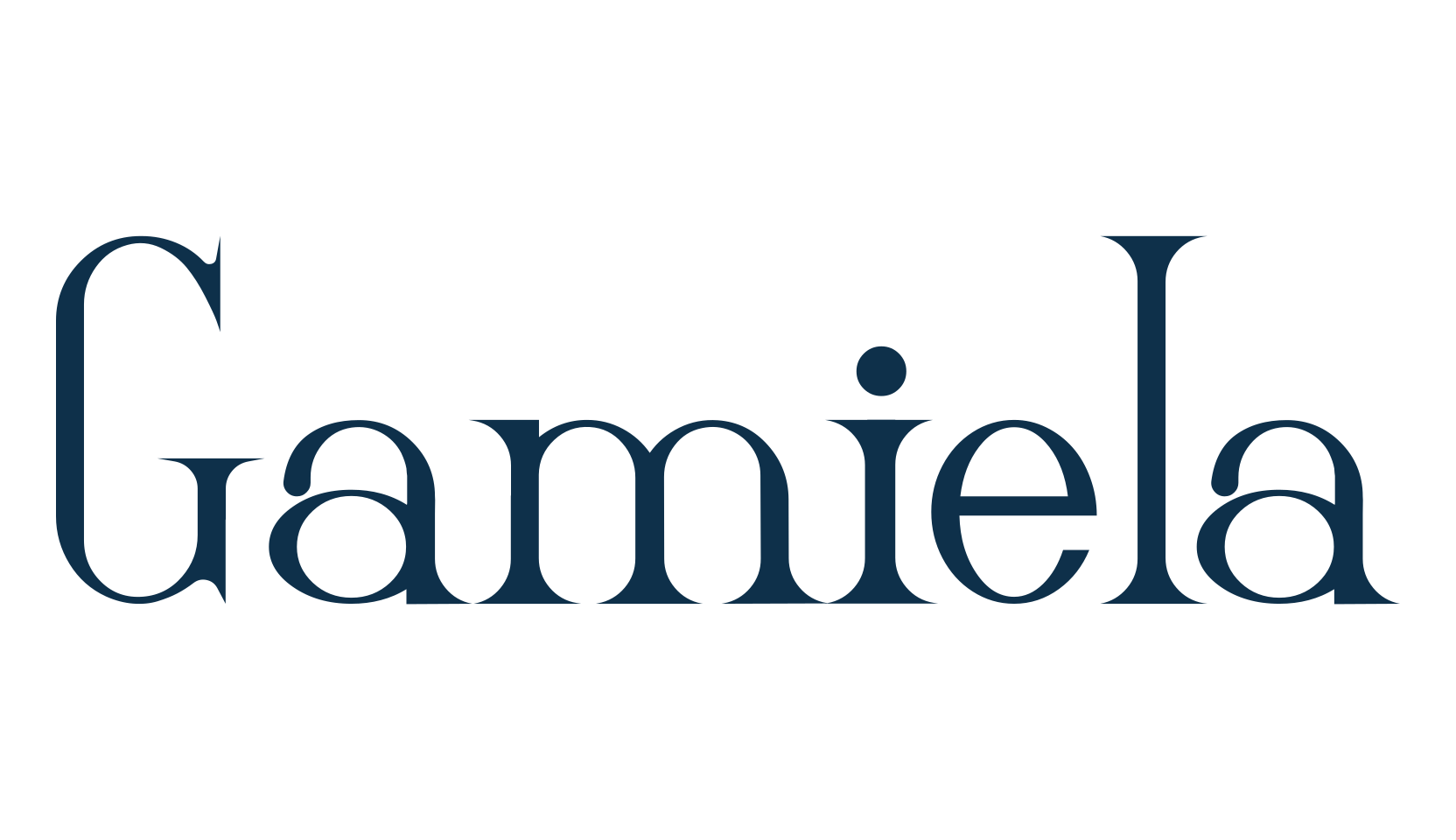 Gamiela, serif font preview