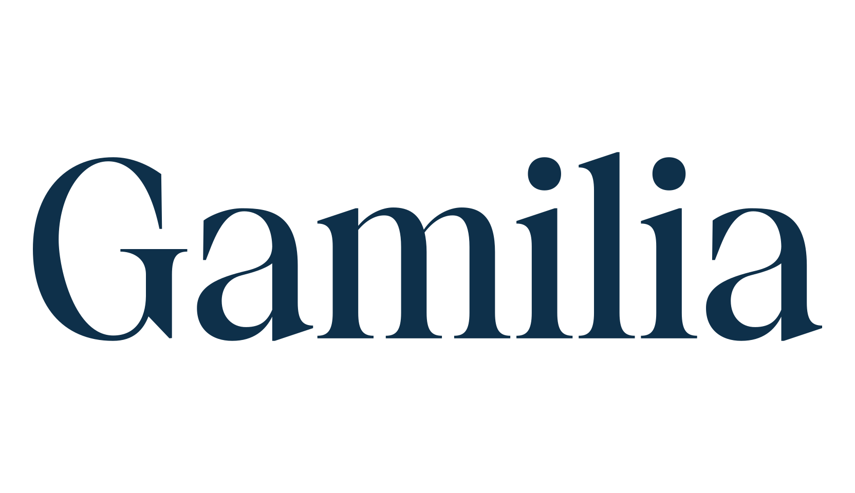 Gamilia, basic serif font preview
