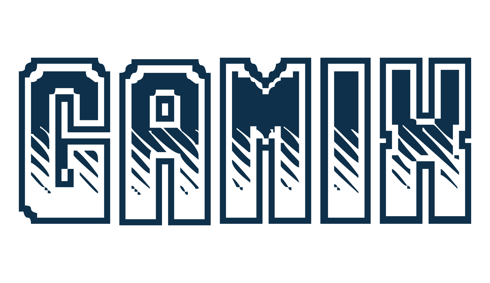Gamix, fancy decorative font preview