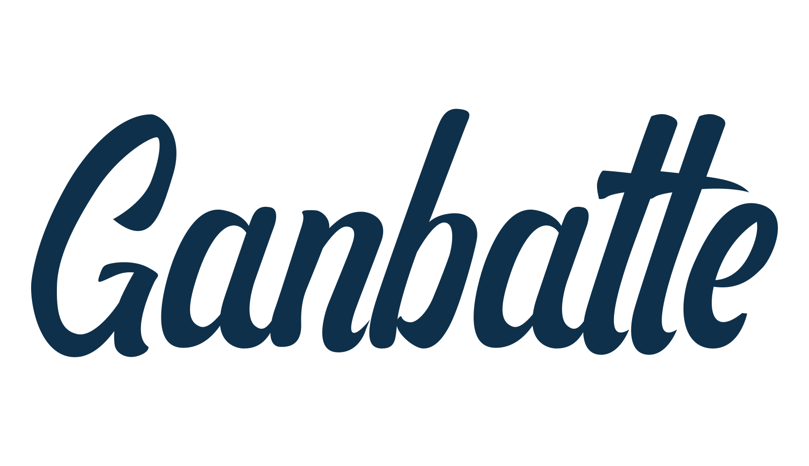 Ganbatte, old school font preview