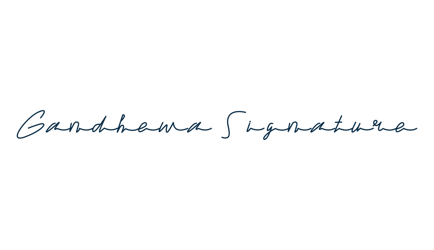 Gandhewa Signature, script handwritten fancy decorative calligraphy font preview