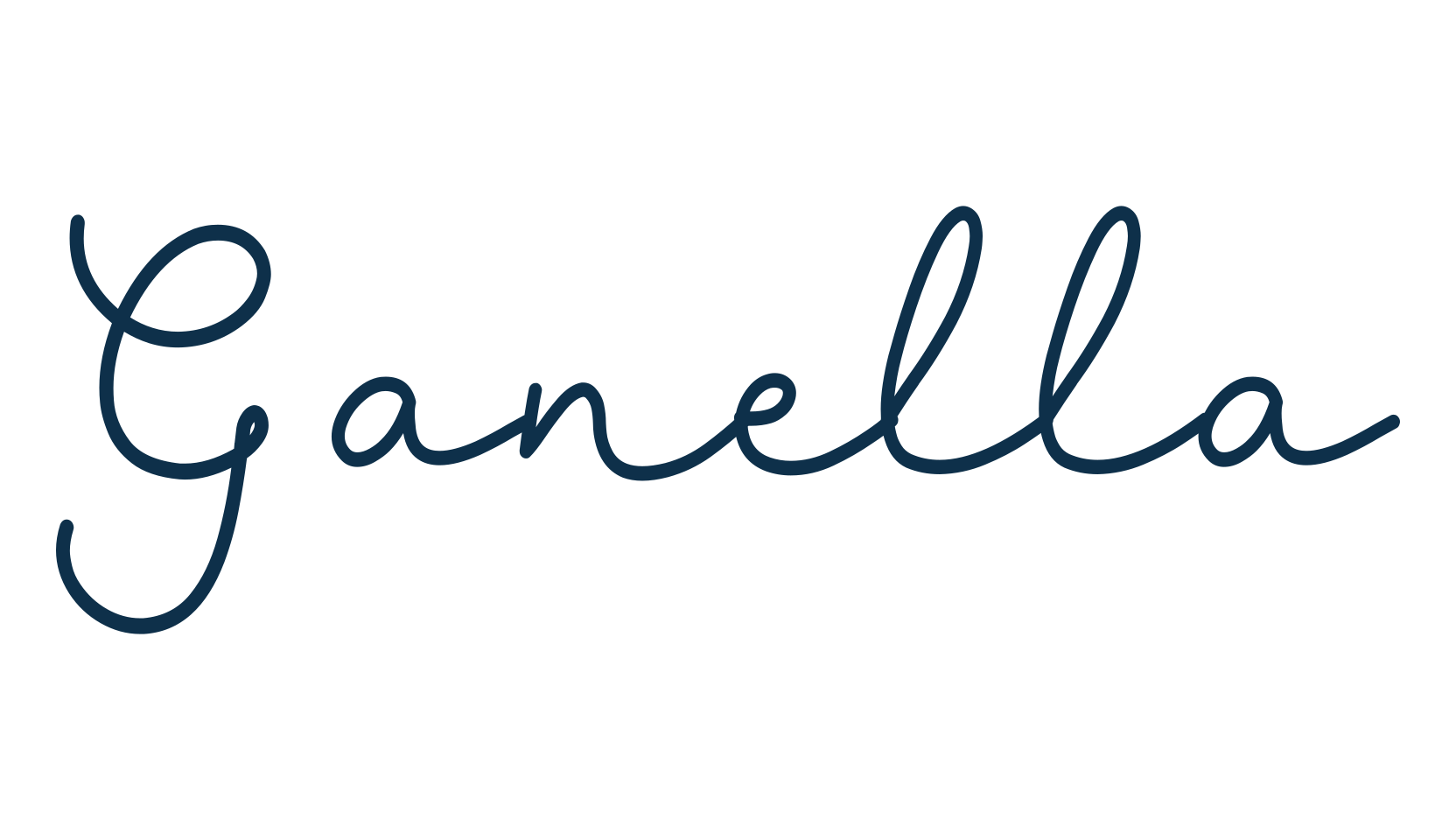 Ganella, script handwritten fancy decorative calligraphy font preview