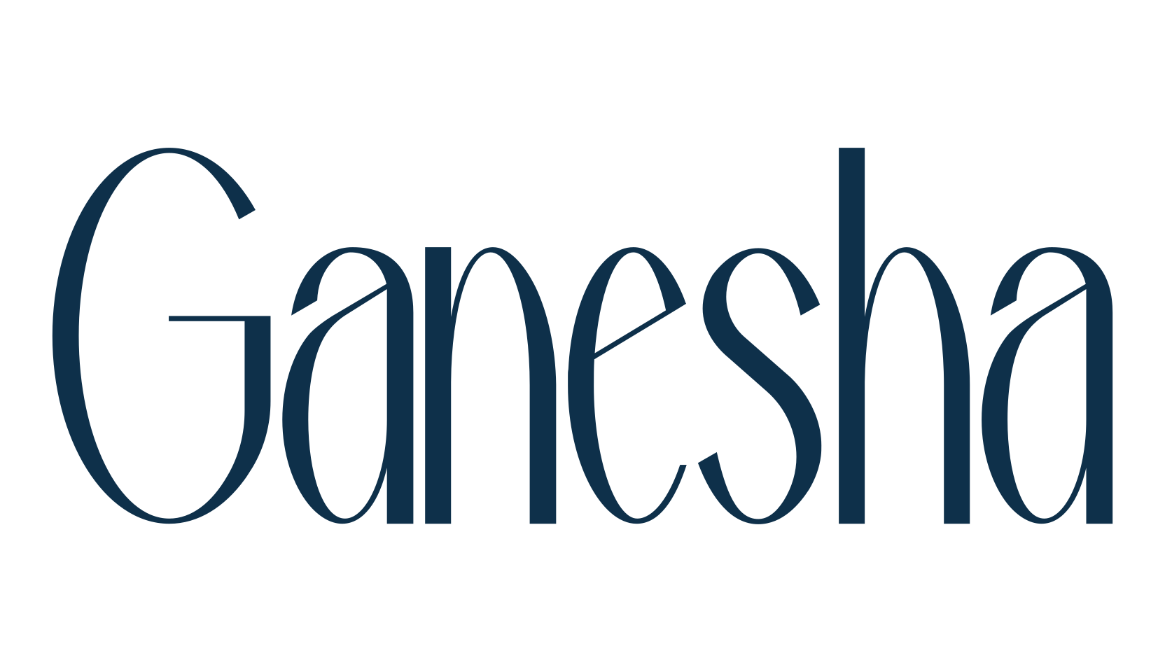 Ganesha, basic sans serif font preview