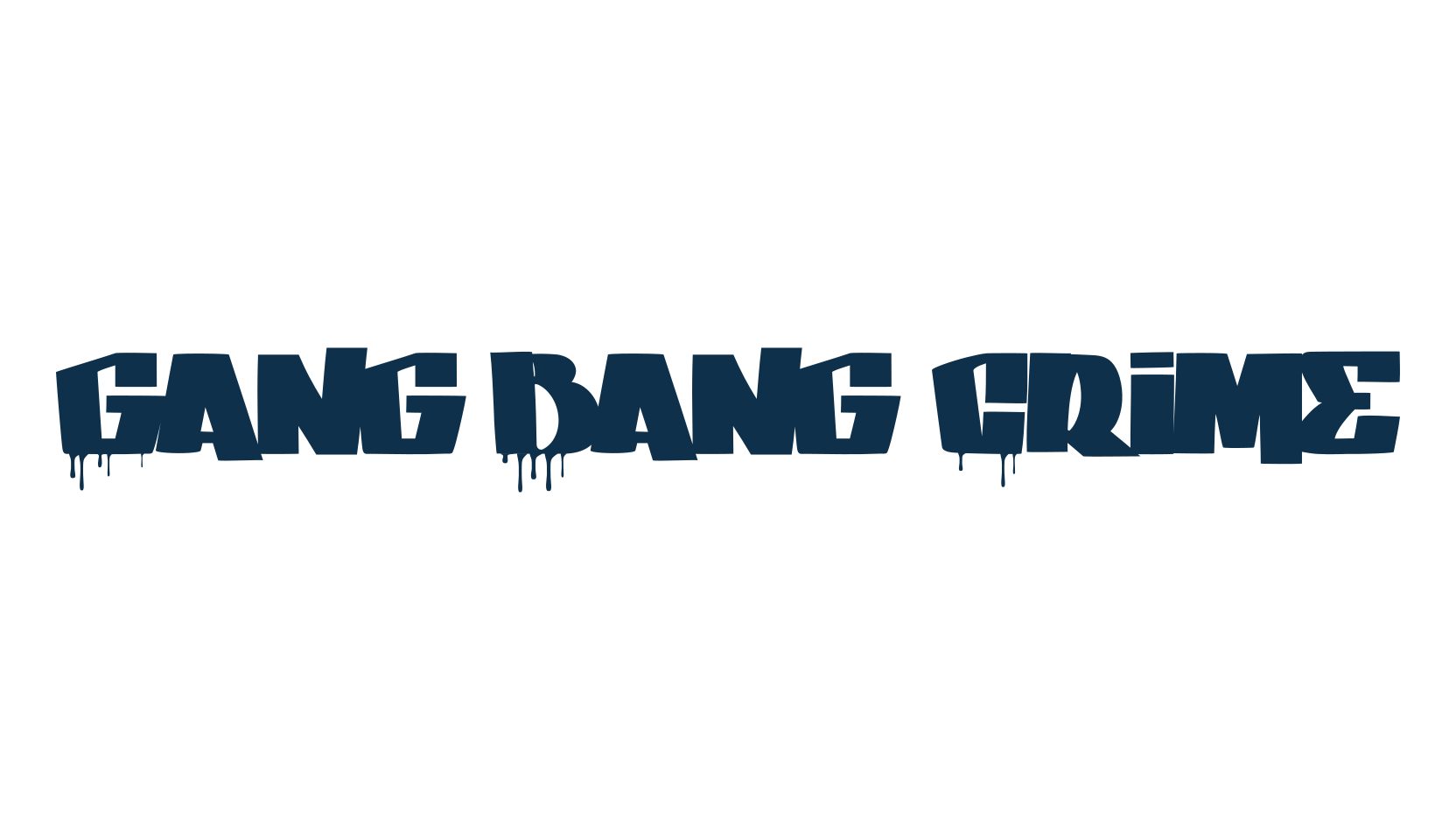Gang Bang Crime, graffiti font preview