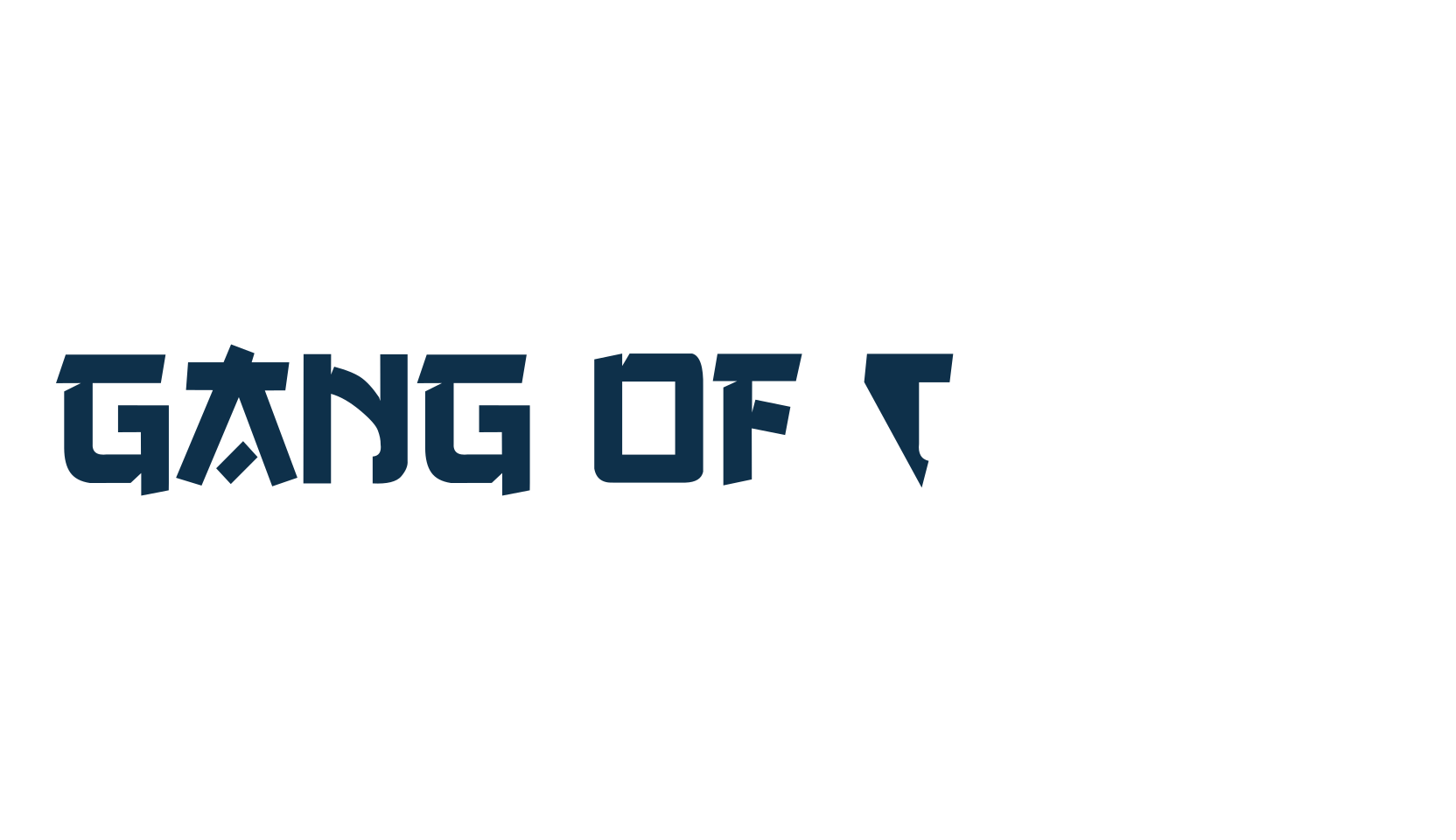 Gang of Three, foreign look chinese, jpn font preview