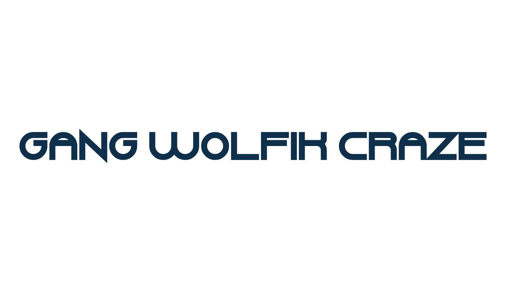 Gang Wolfik Craze, fancy various techno sci-fi font preview