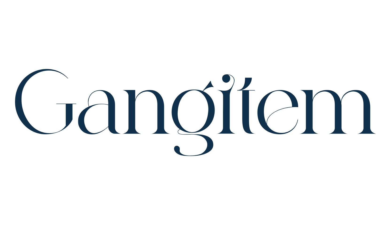 Gangitem, serif font preview