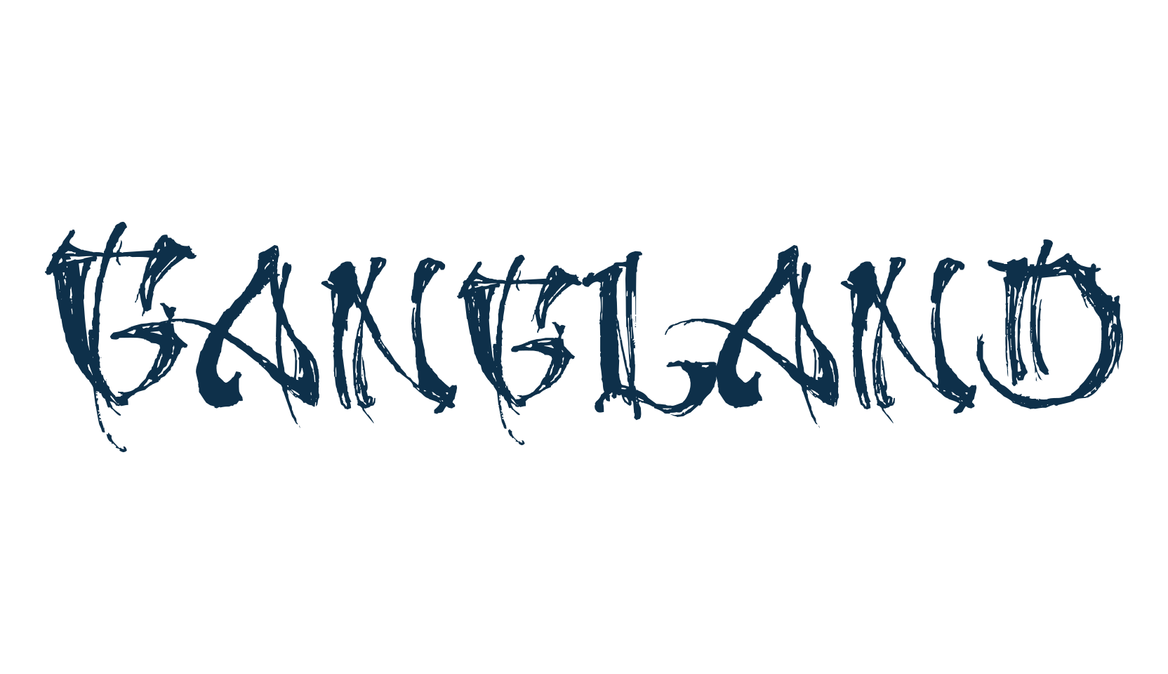 Gangland, script trash fancy decorative calligraphy font preview
