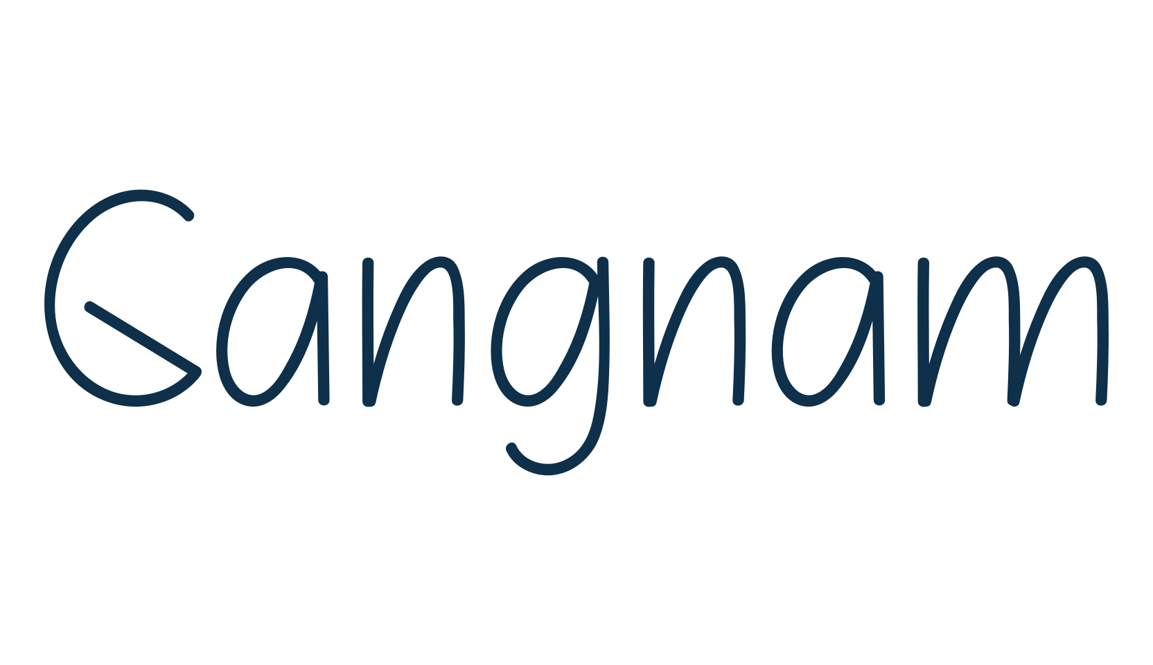 Gangnam, various font preview