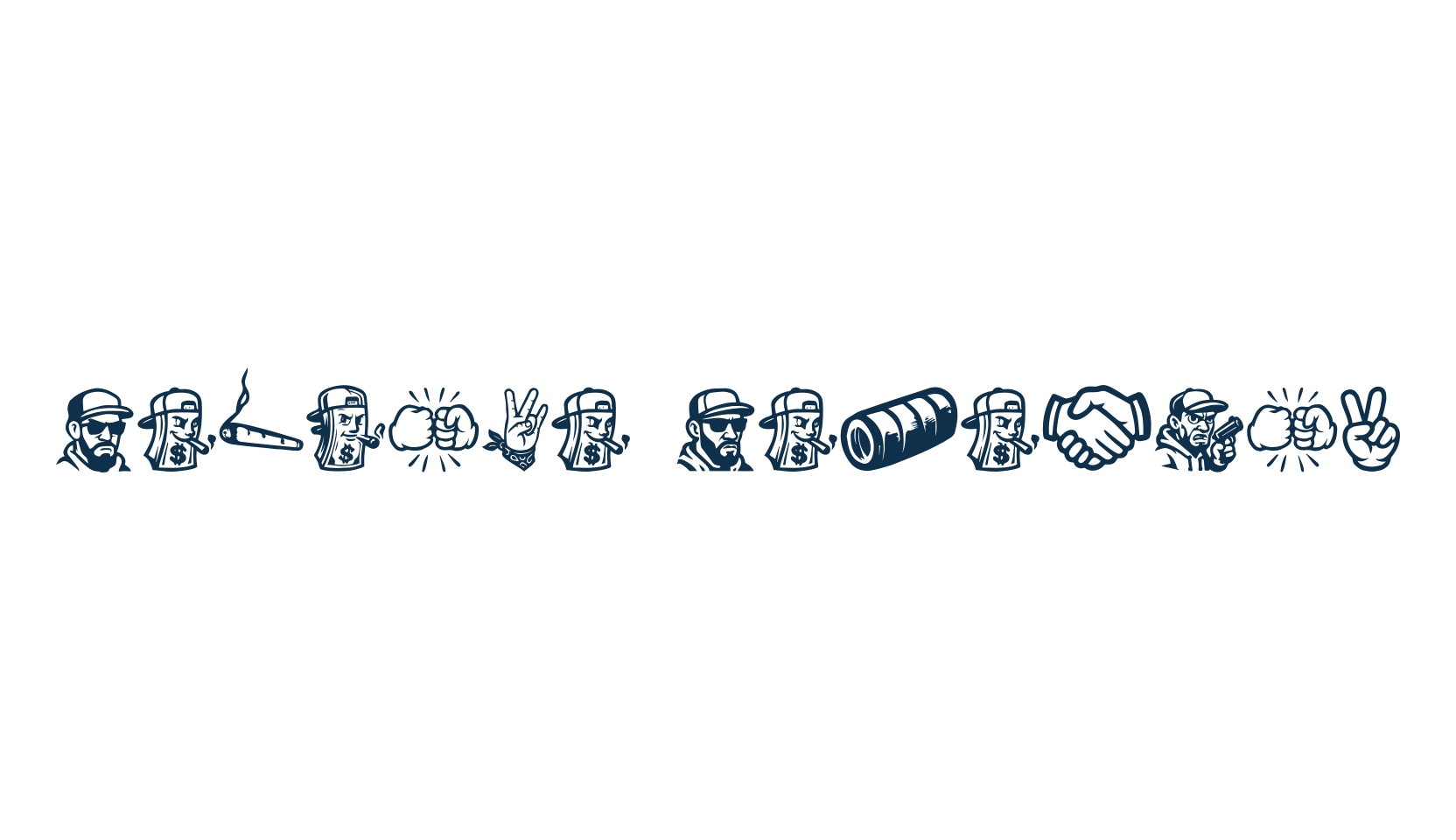 Gangsta Paradise, fancy decorative font preview