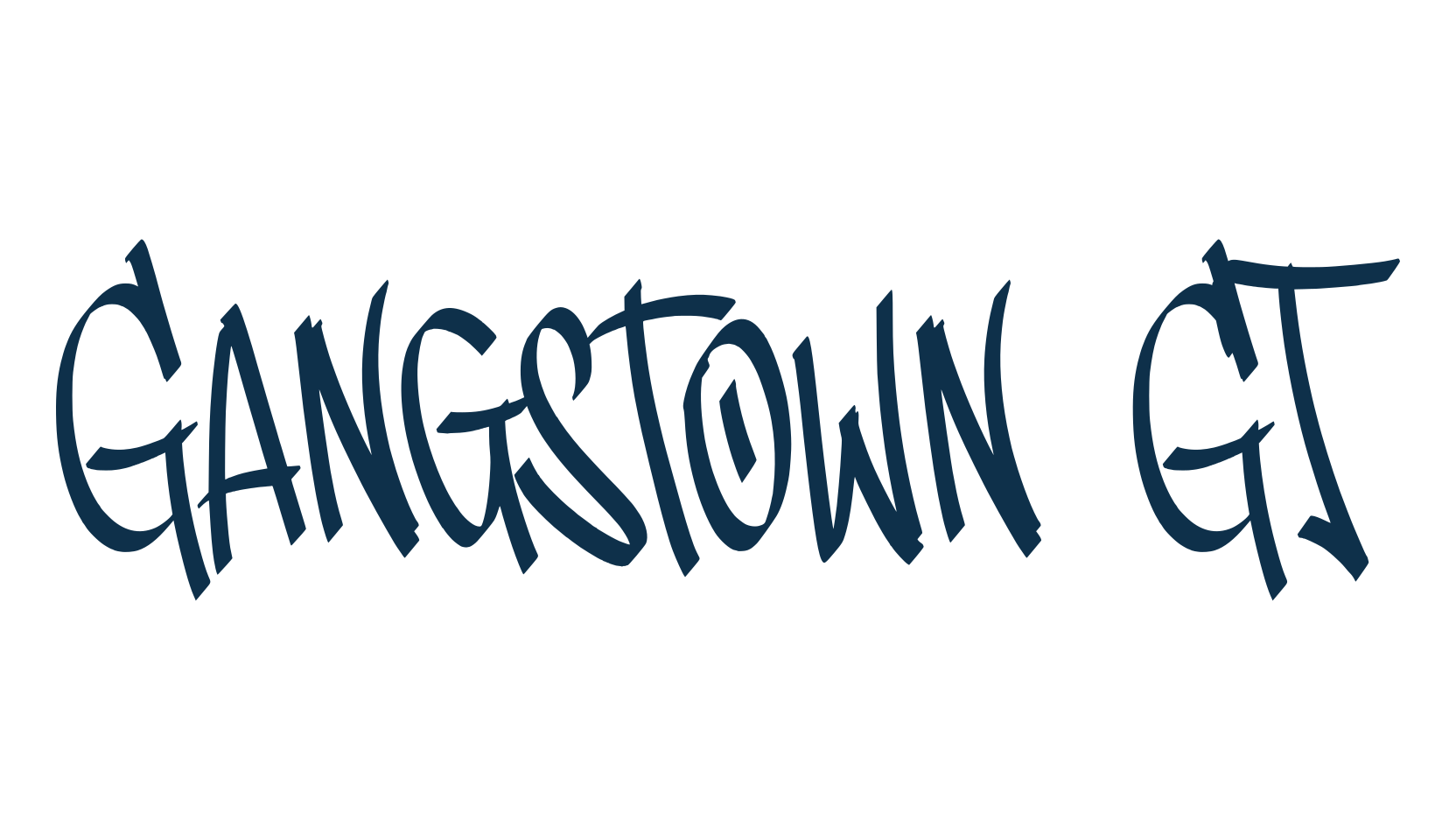 Gangstown GT, graffiti font preview