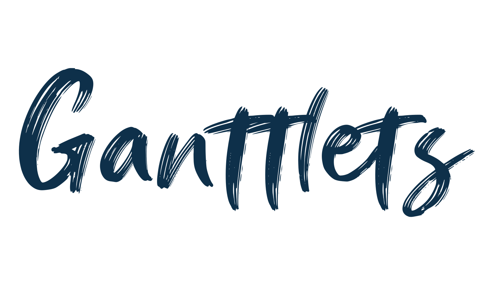 Ganttlets, brush font preview