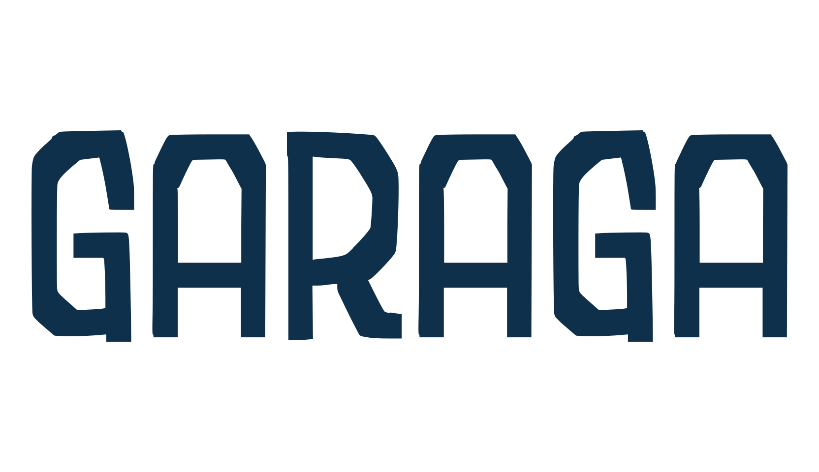Garaga, fancy various decorative font preview