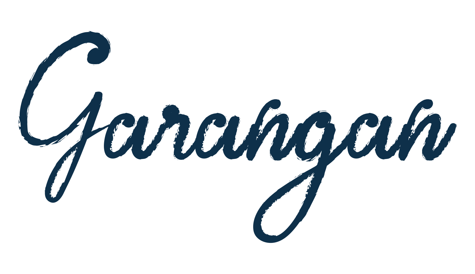 Garangan, script handwritten fancy decorative calligraphy font preview