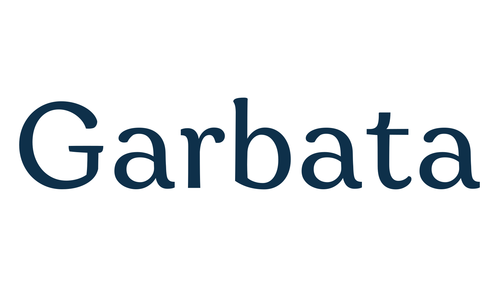 Garbata, sans serif font preview
