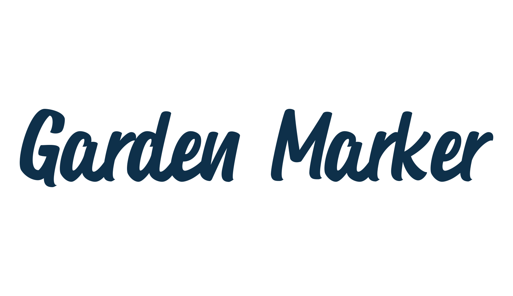 Garden Marker, fancy various decorative script calligraphy font preview