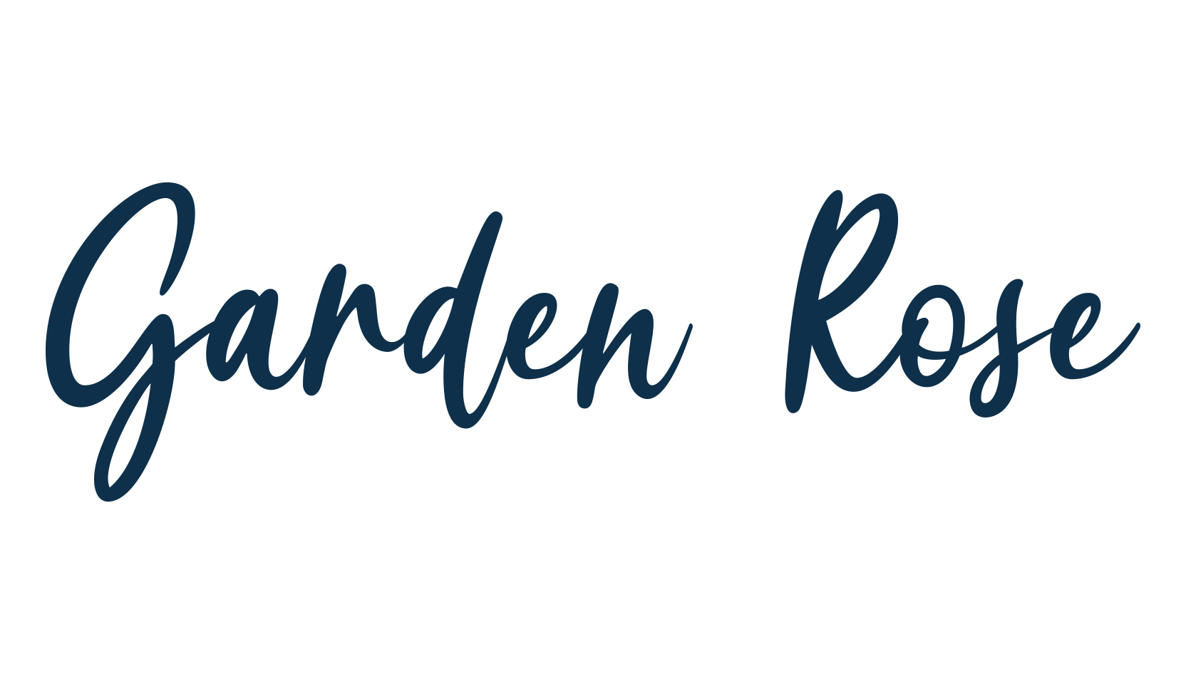 Garden Rose, handwriting font preview