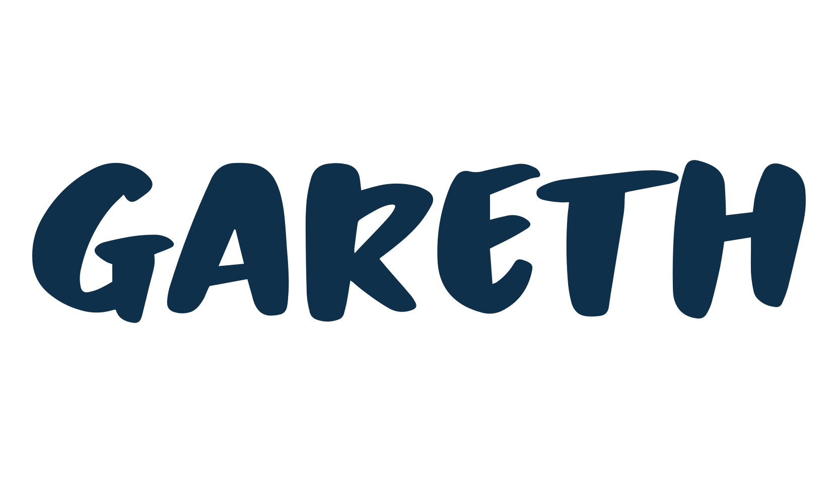 Gareth, cartoon font preview