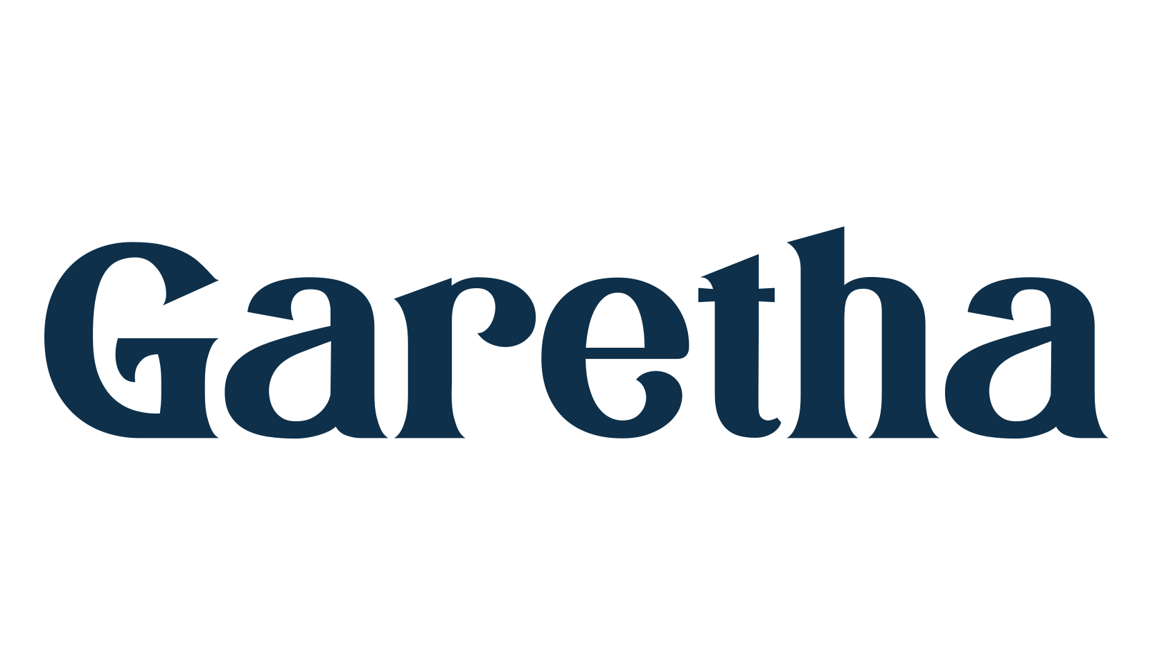 Garetha, basic serif font preview