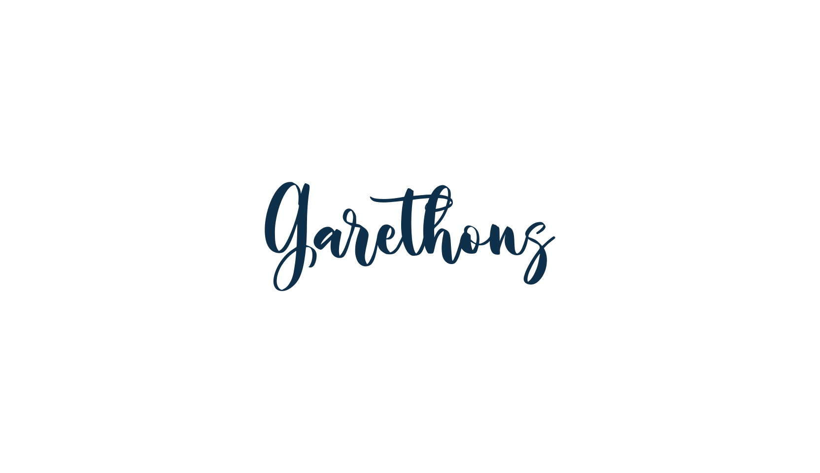 Garethons, script calligraphy fancy decorative font preview