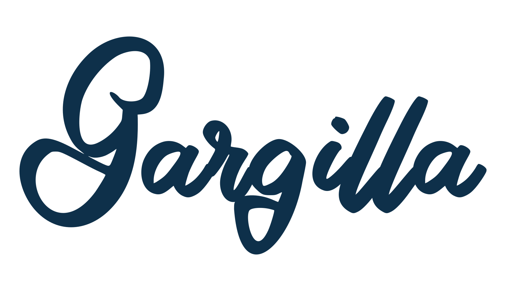 Gargilla, handwriting font preview