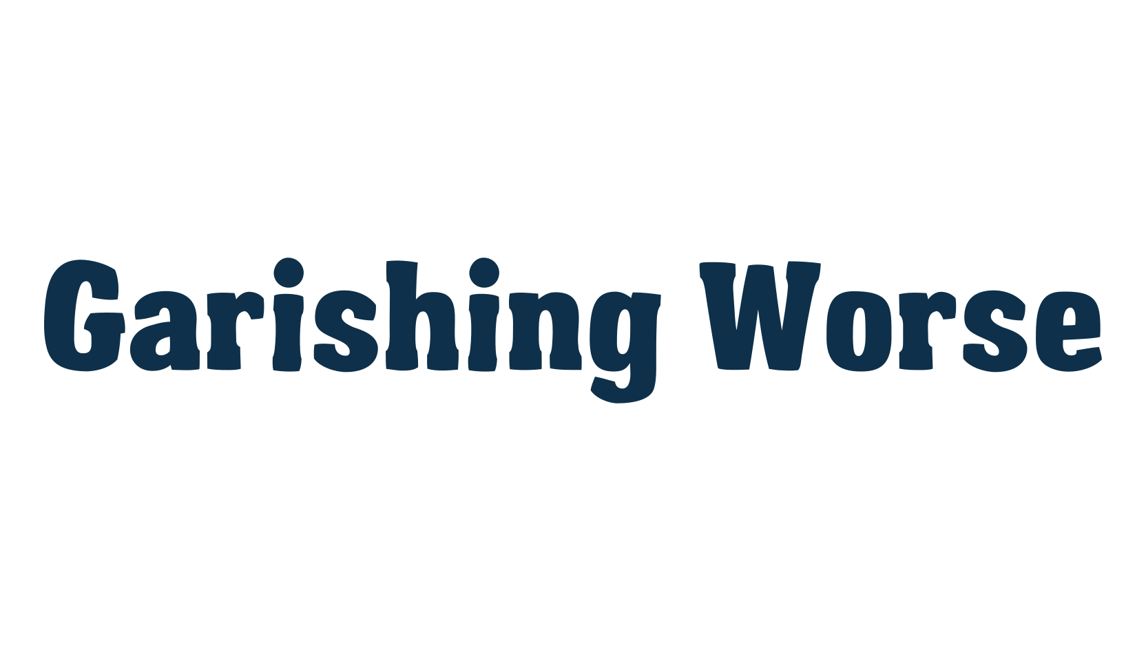 Garishing Worse, fancy various decorative font preview