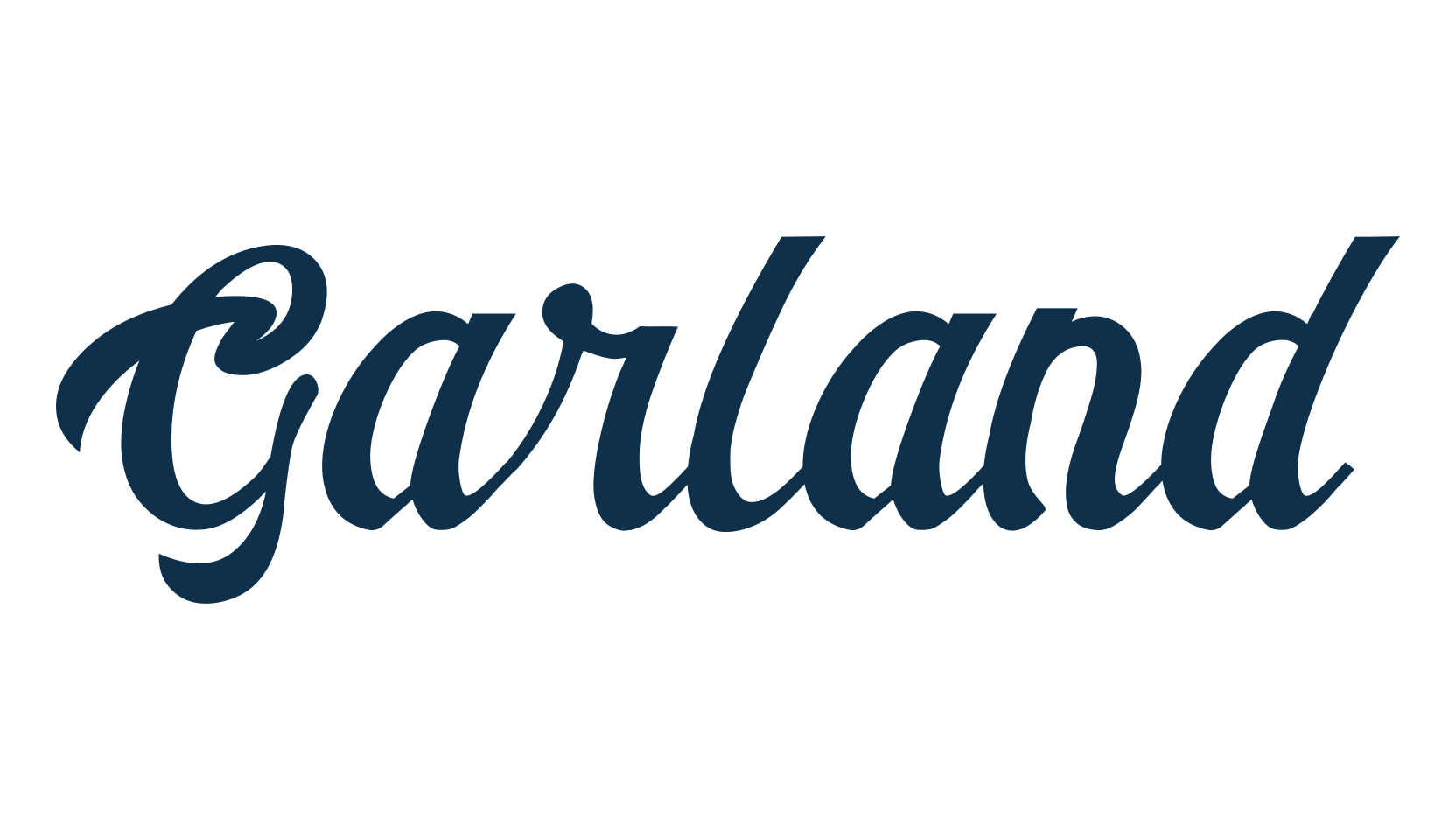 Garland (garland-2), fancy old school decorative script calligraphy font preview