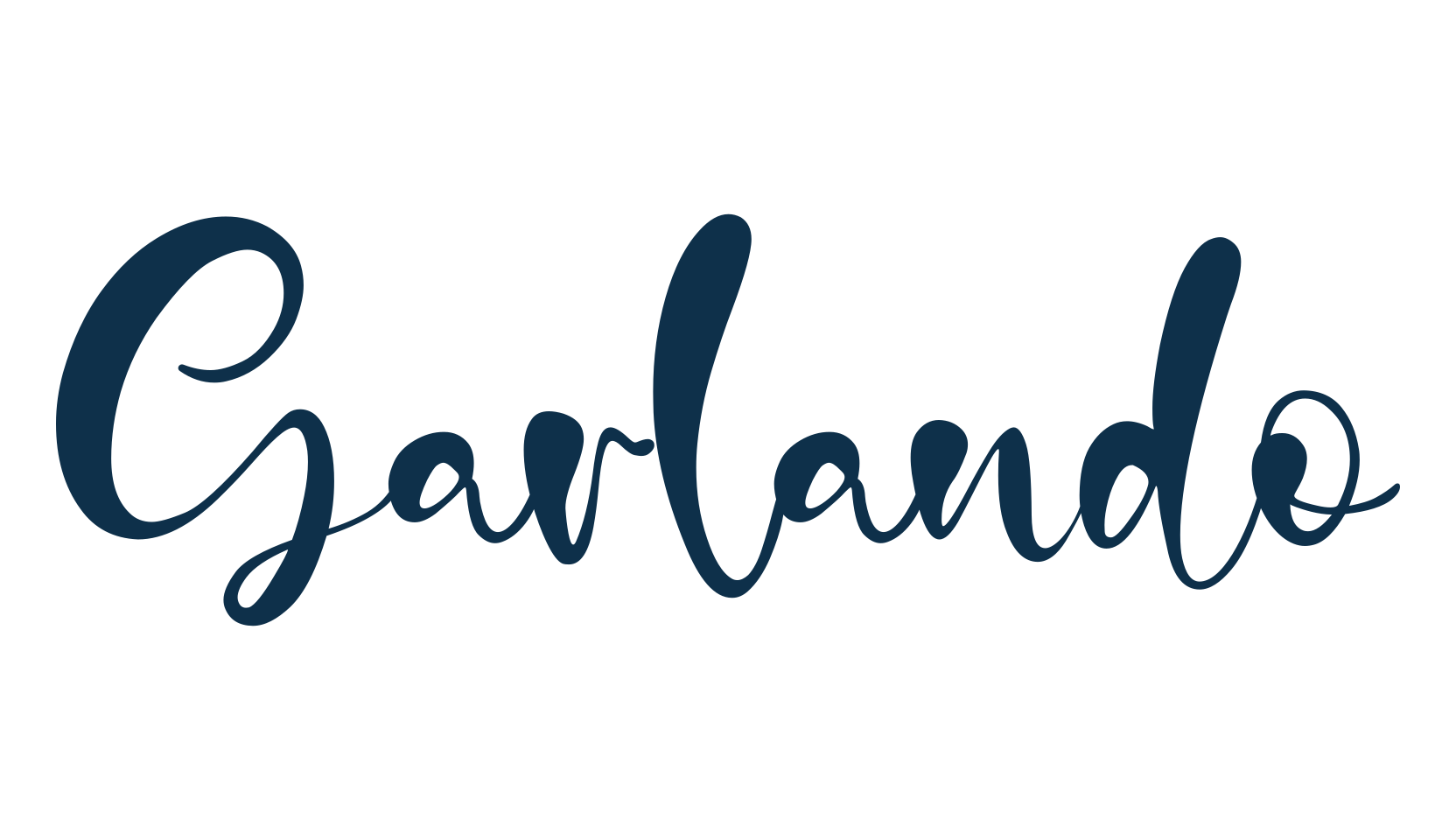 Garlando, display market font preview