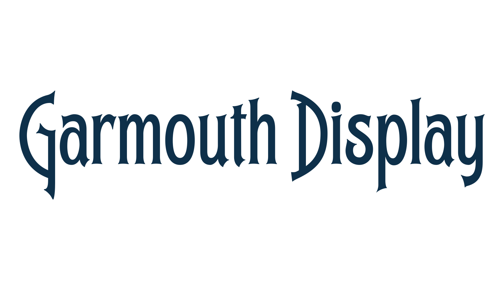 Garmouth Display, retro font preview