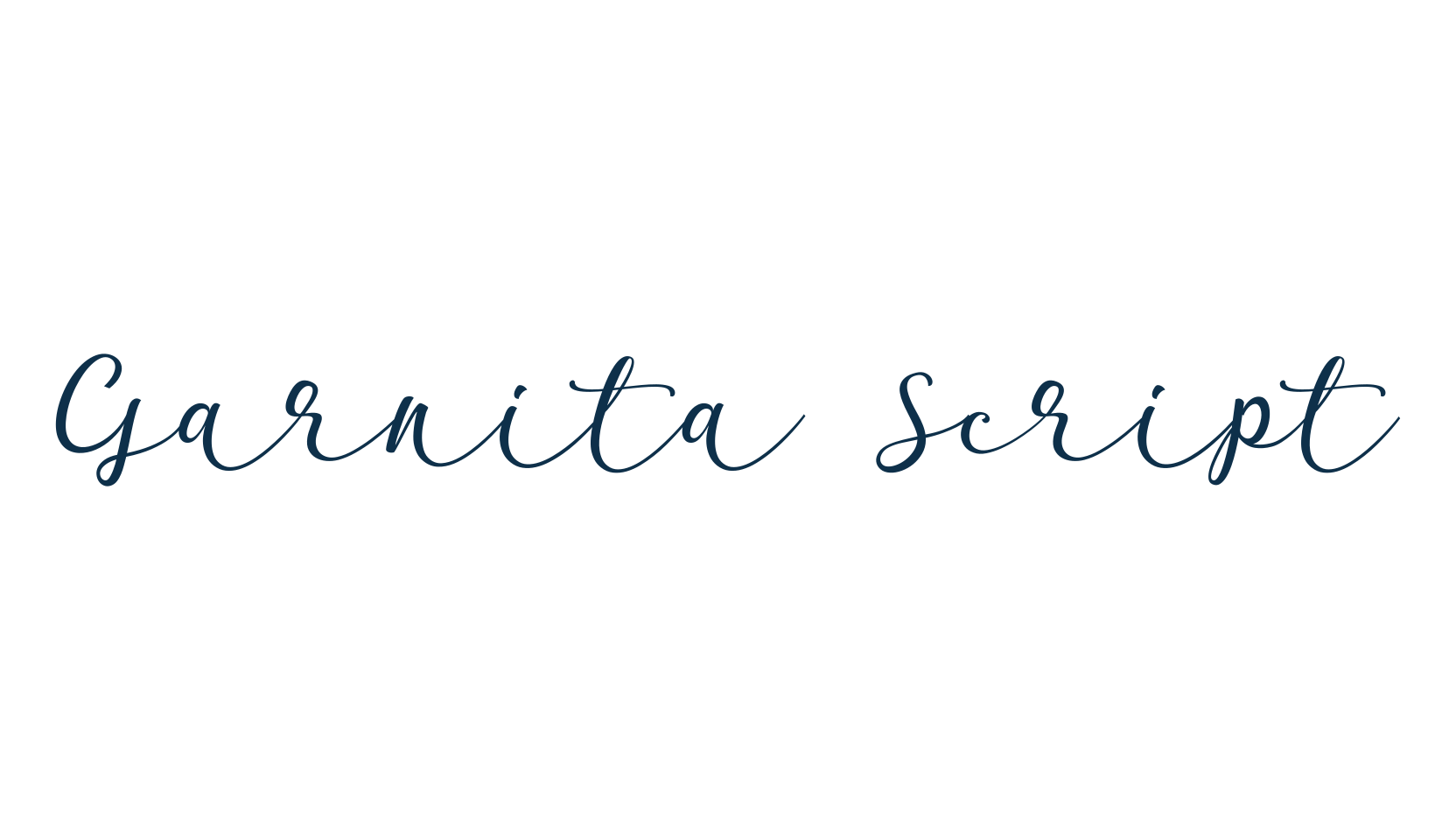 Garnita Script, script calligraphy fancy decorative font preview