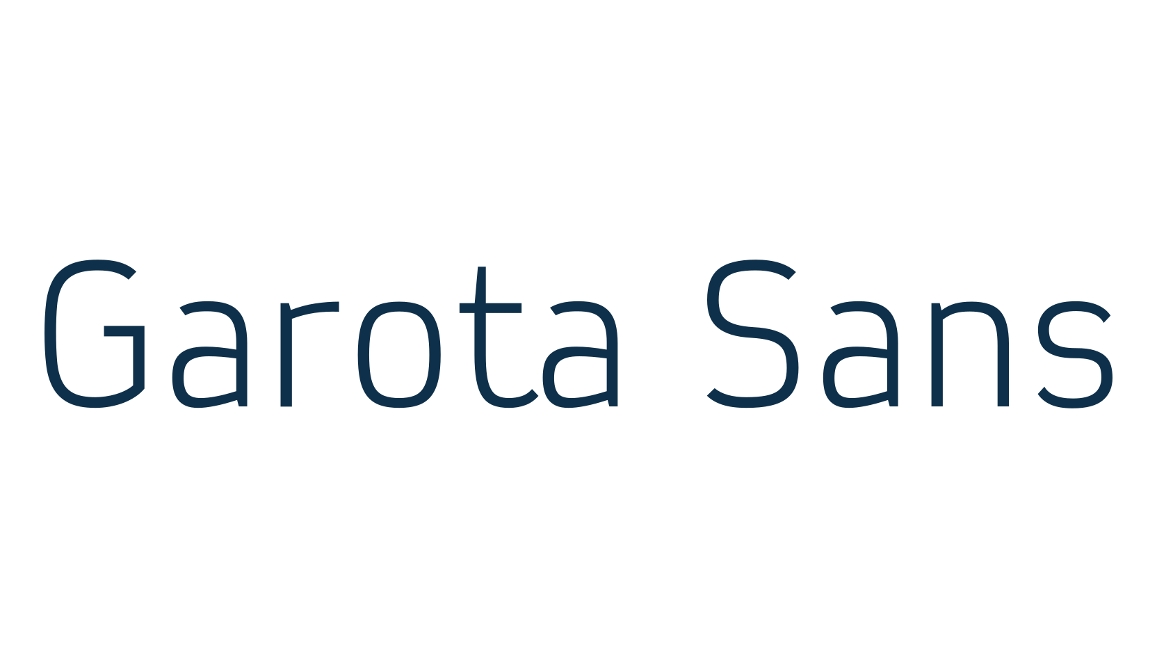 Garota Sans, sans serif font preview