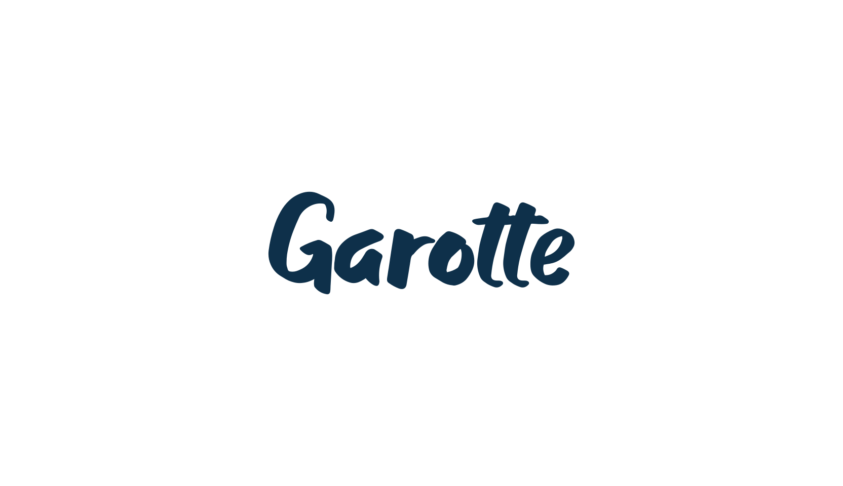 Garotte, handwriting font preview