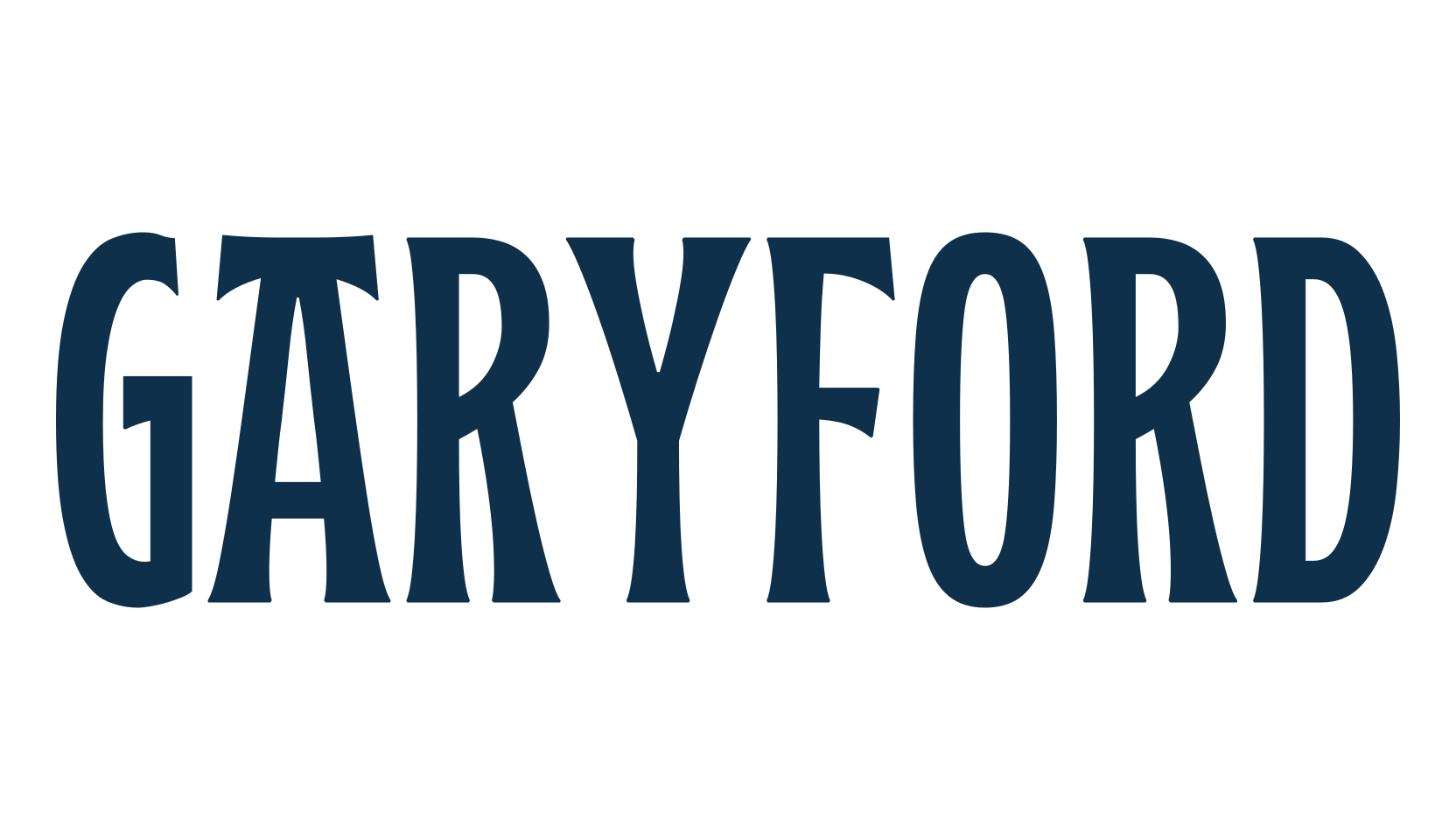 Garyford, fancy retro decorative font preview