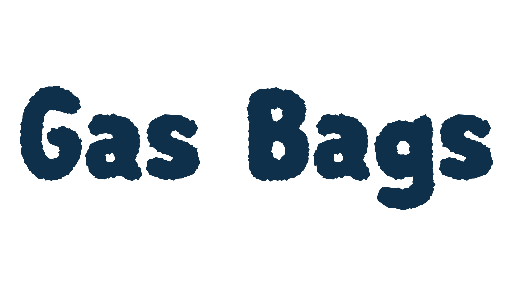 Gas Bags, fancy eroded decorative font preview