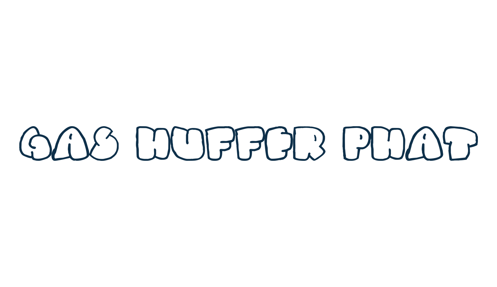 Gas Huffer Phat, fancy cartoon decorative font preview