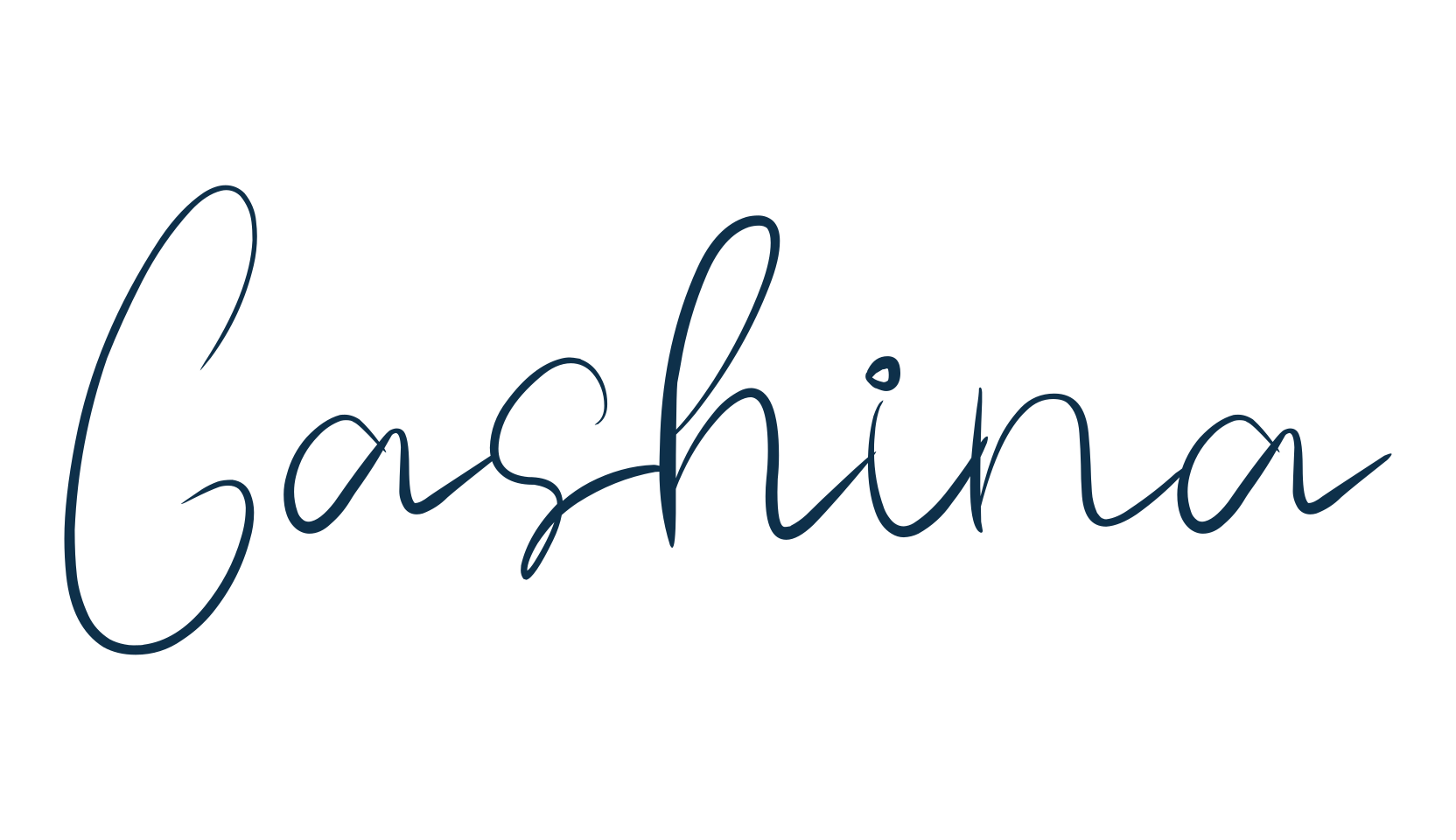 Gashina, handwriting font preview