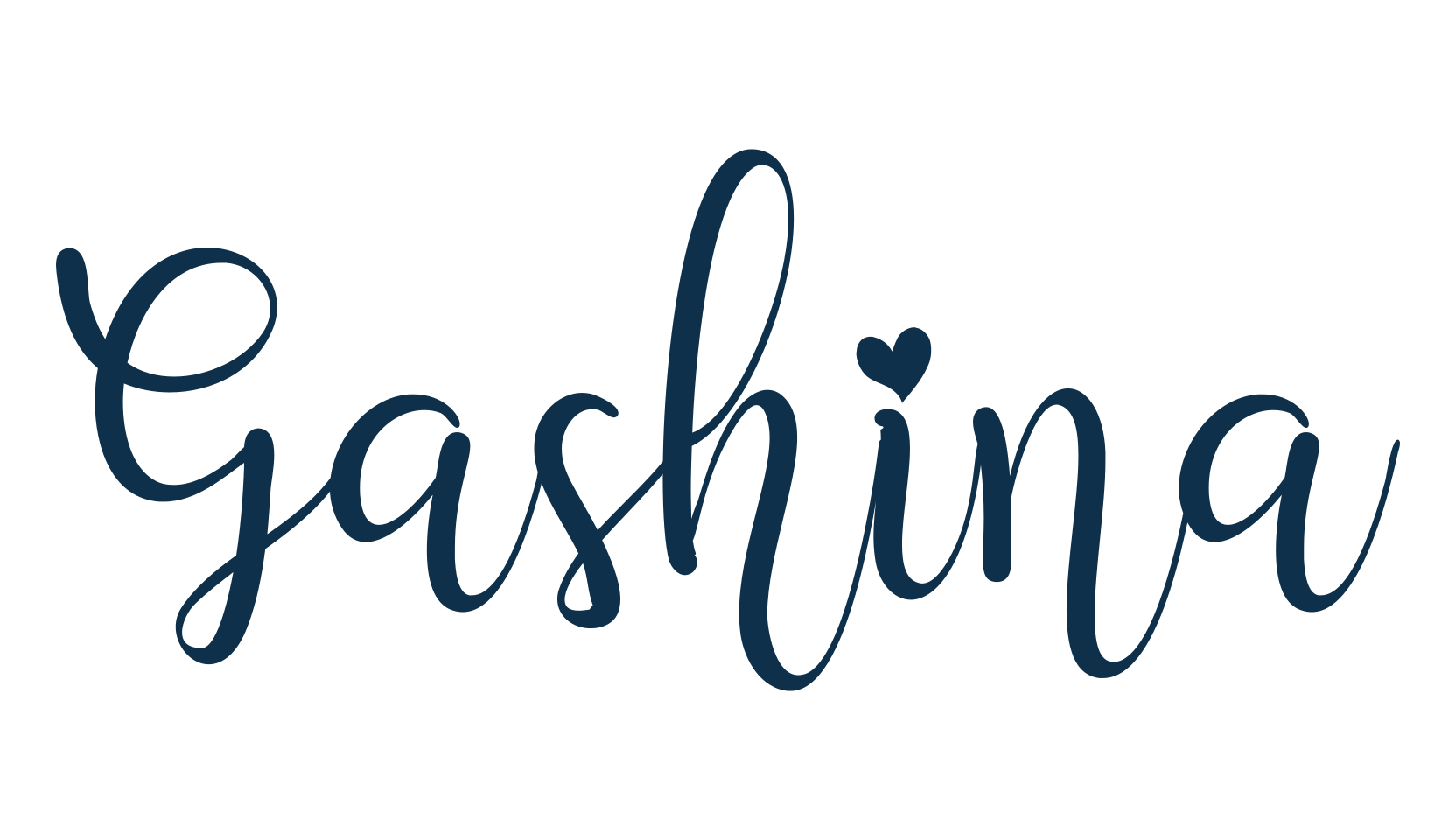 Gashina (gashina), fancy decorative font preview