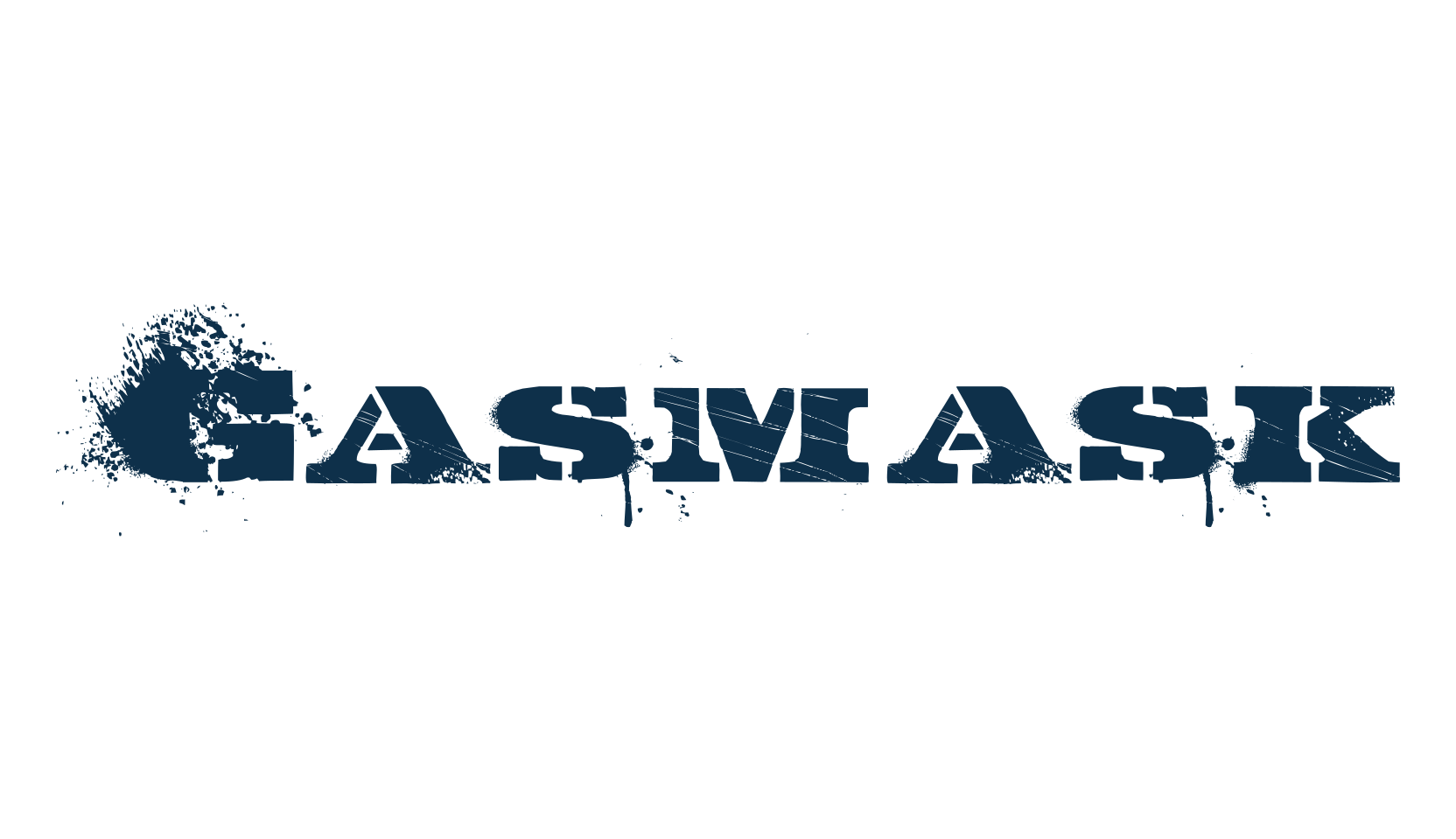 Gasmask, stencil, army font preview