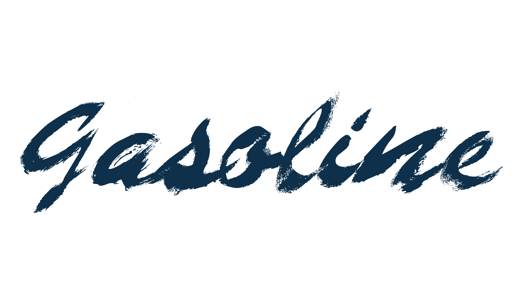 Gasoline (gasoline-free), script brush fancy decorative calligraphy font preview