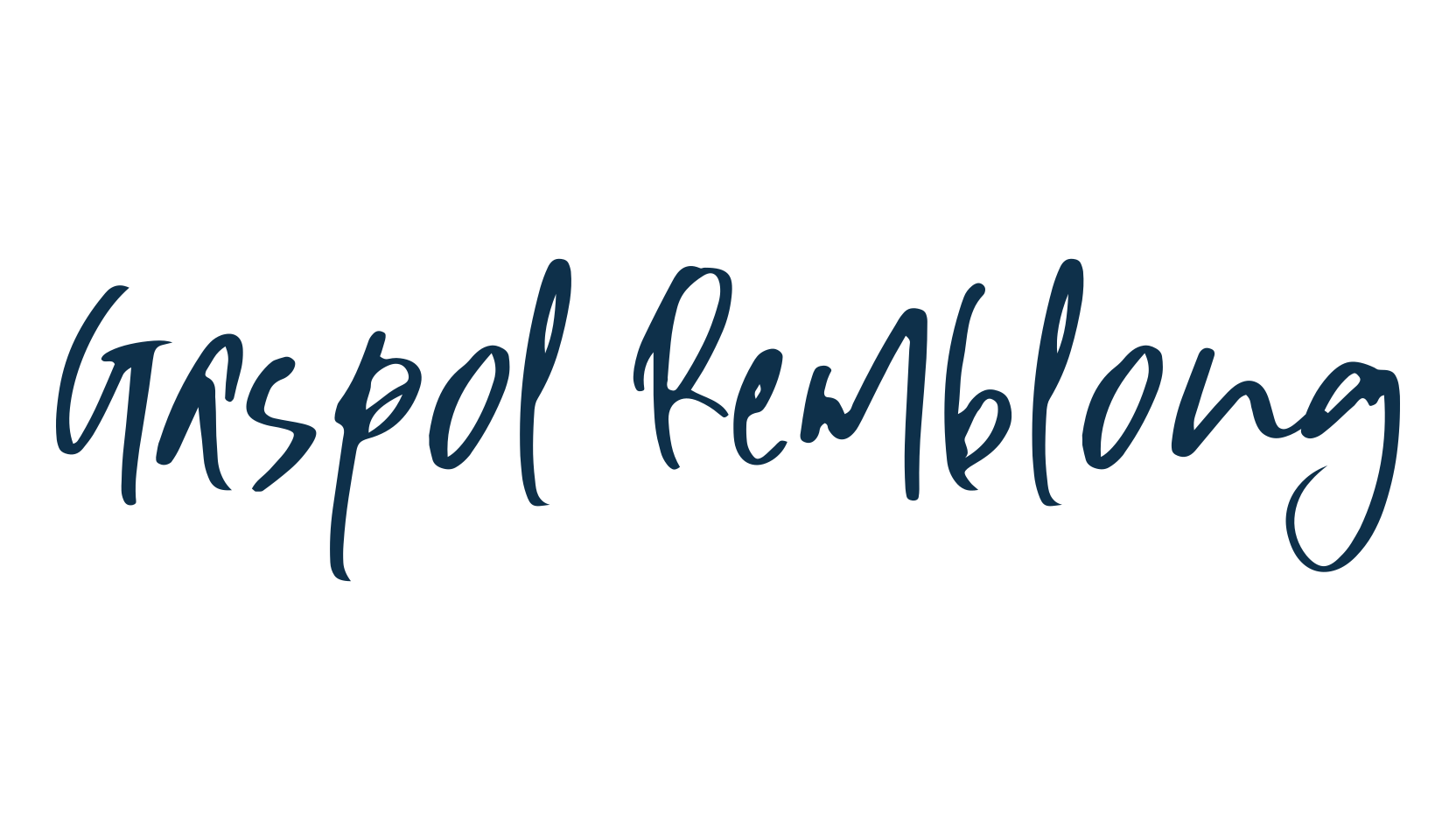 Gaspol Remblong, script handwritten fancy decorative calligraphy font preview
