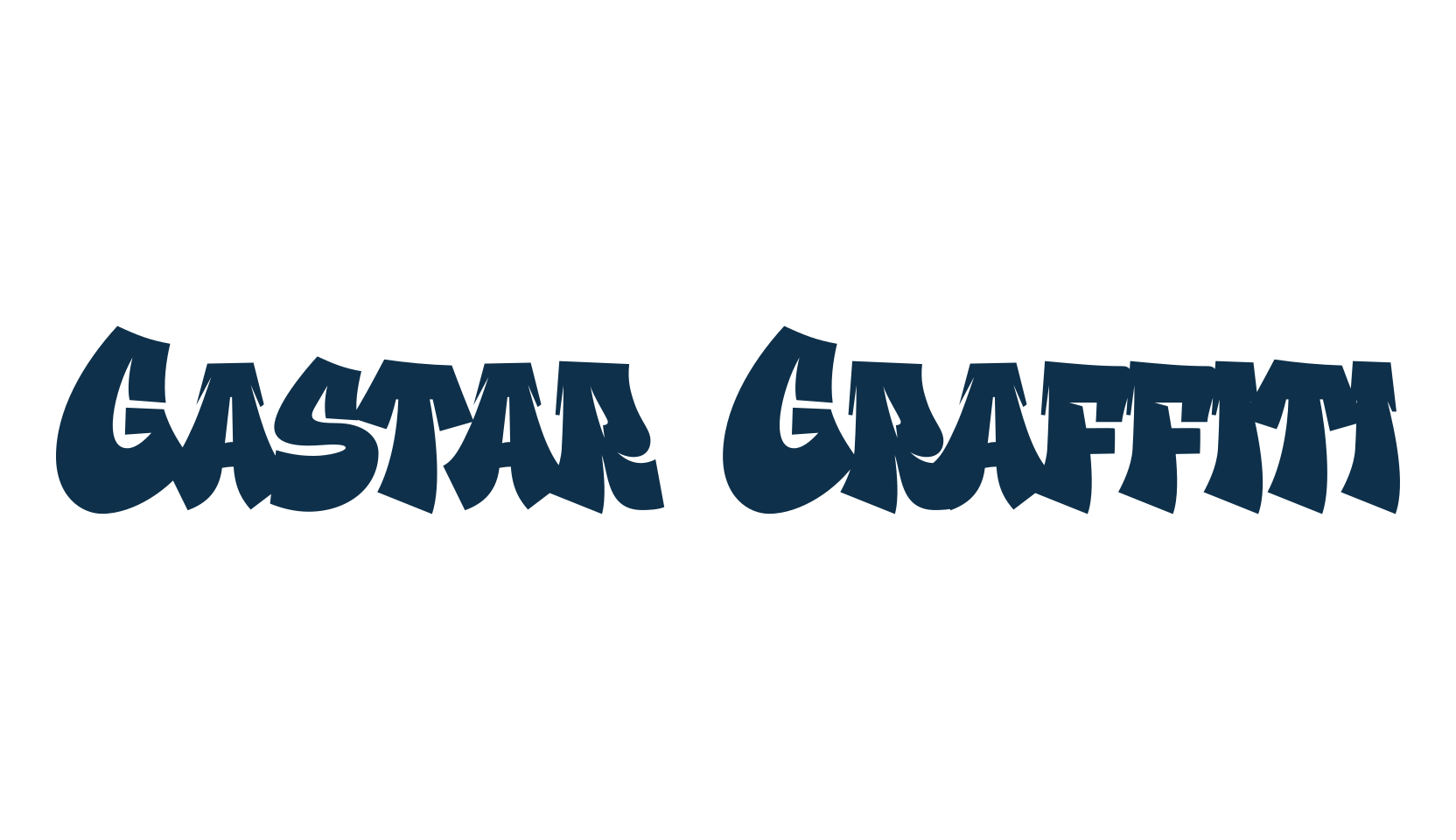 Gastar Graffiti, graffiti font preview