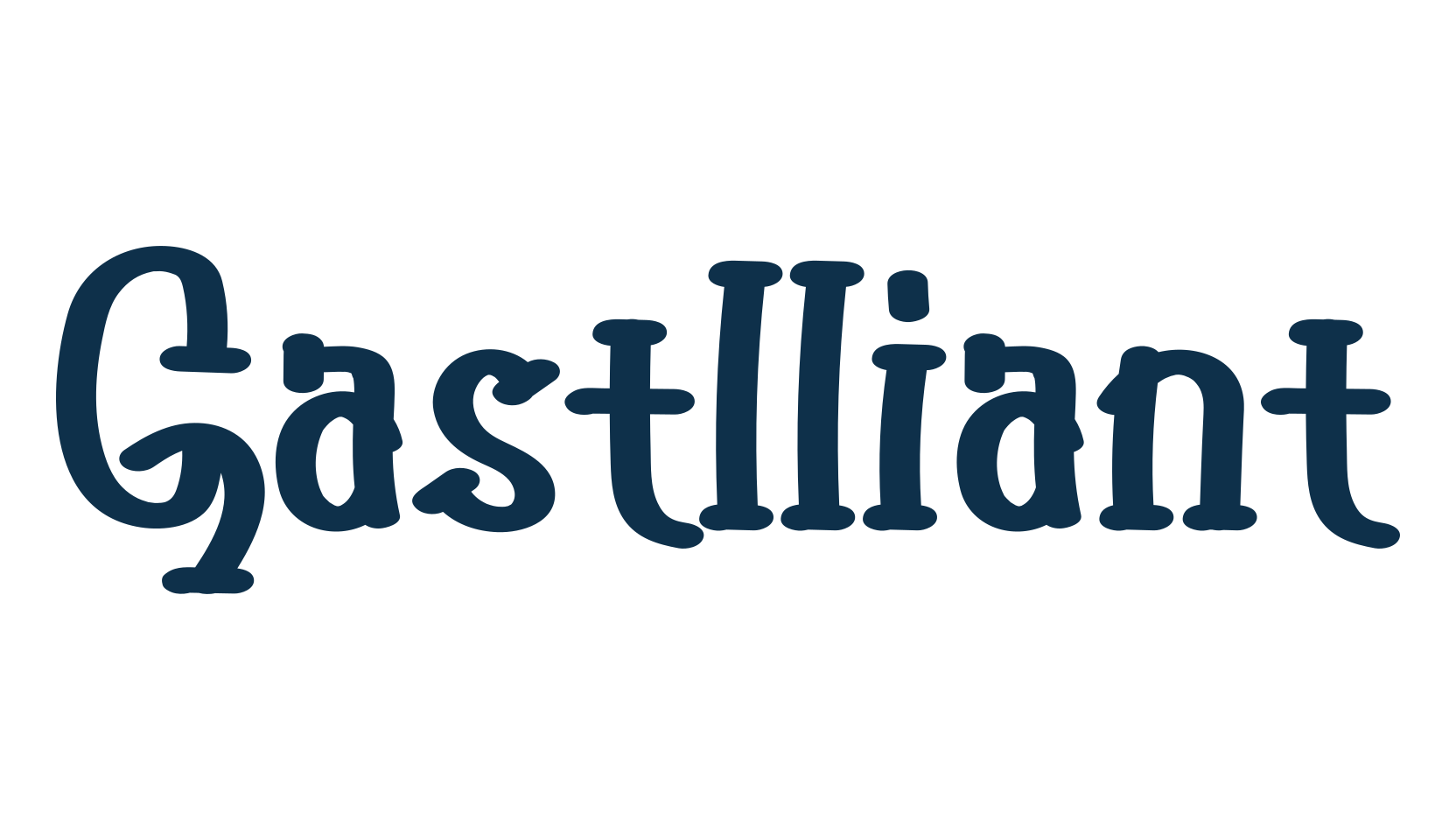 Gastlliant, script handwritten fancy decorative calligraphy font preview