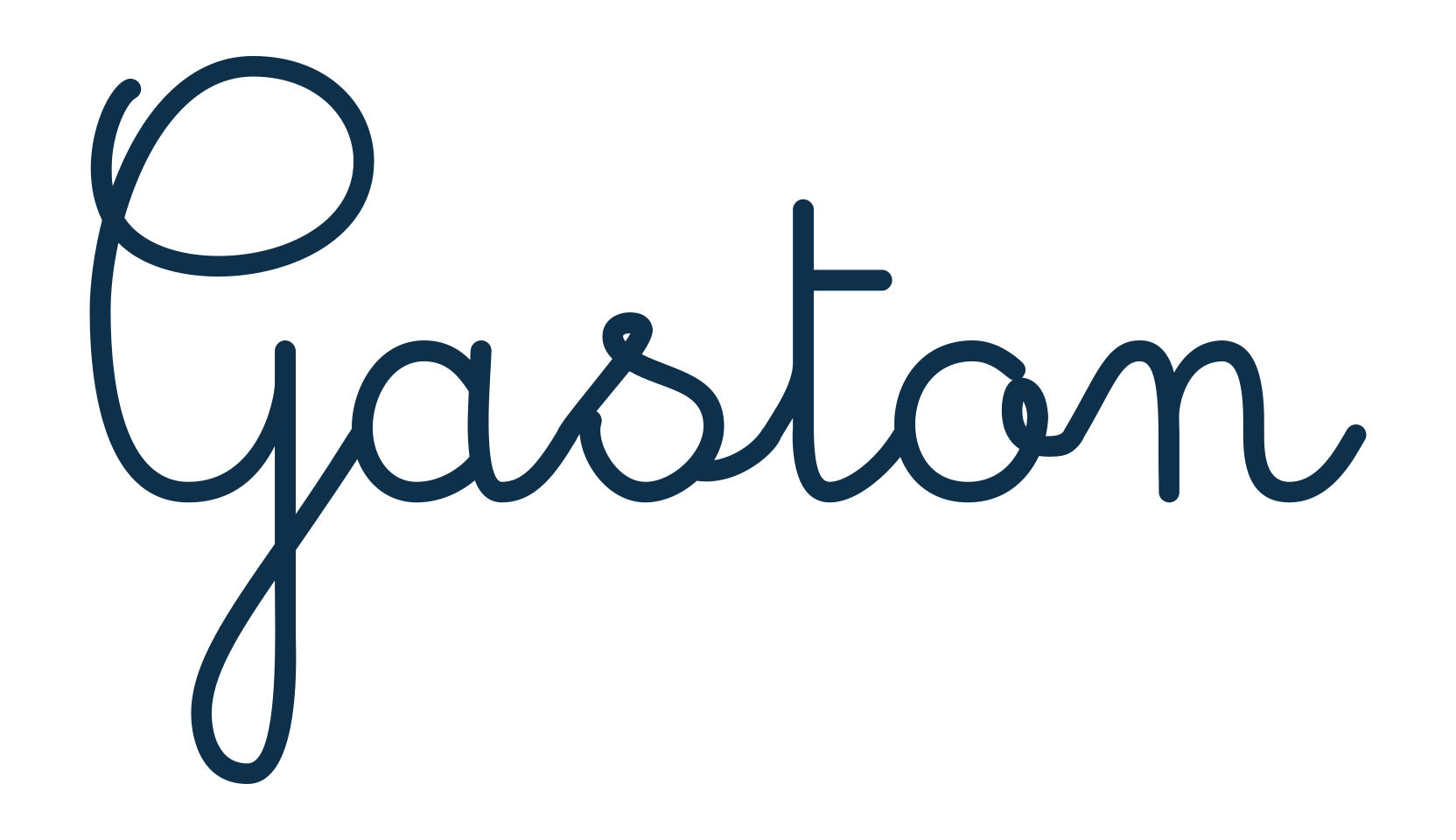 Gaston, school font preview